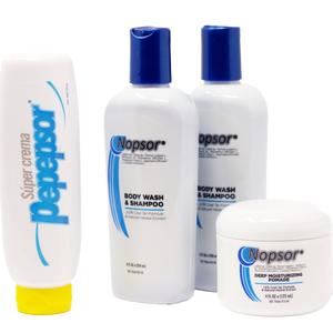 Nopsor treatment with two shampoos for Psoriasis